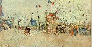 Vincent Van Gogh Street Scene in Montmartre France oil painting reproduction